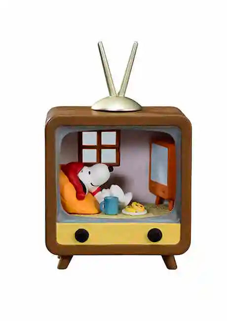Re-Ment Peanuts Snoopy's Antique Diorama Miniature Model SNOOPY's Trunk Toys Collectible Ornaments Assembly Kids Blind Box Gift