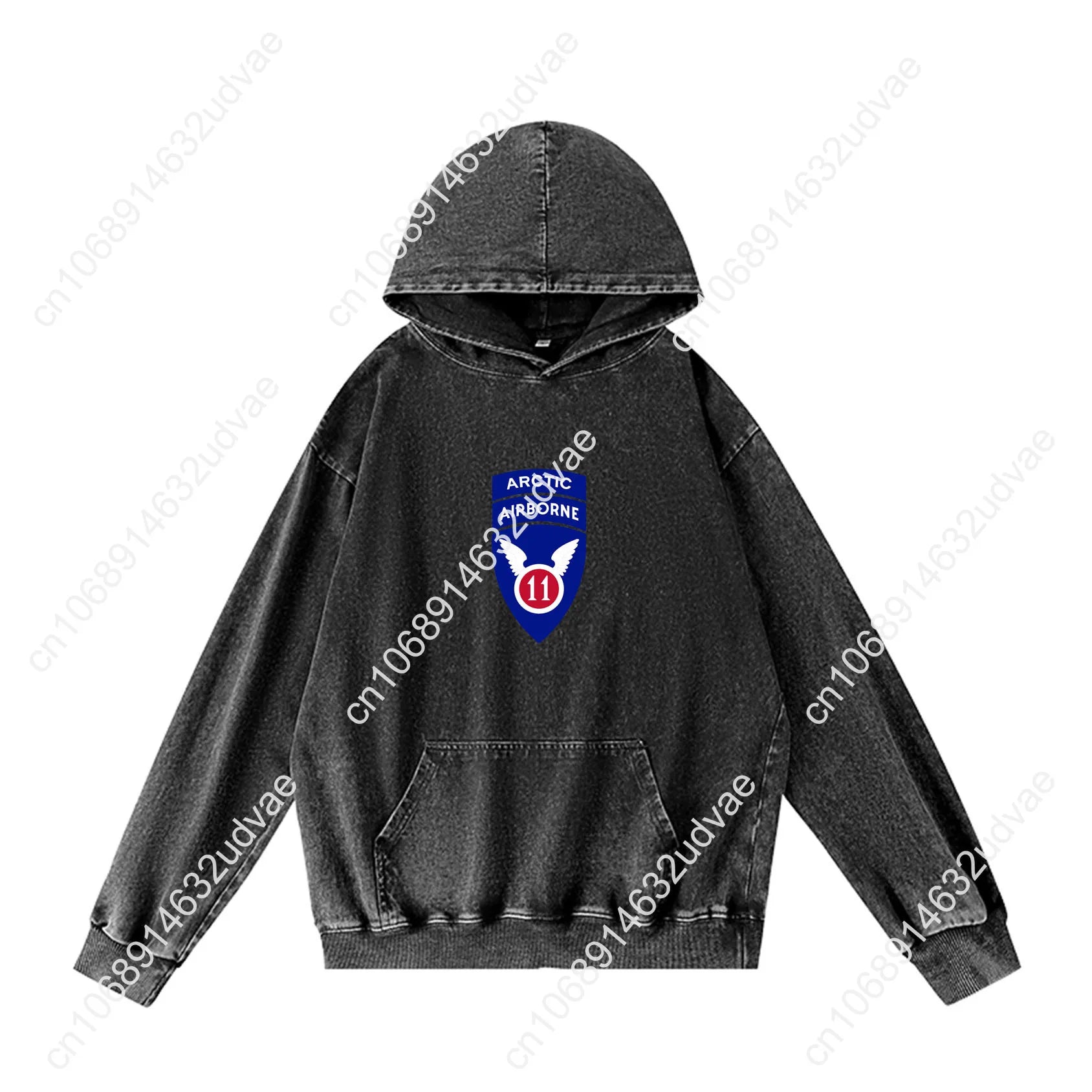 11th Airborne Division Patch Arctic Angels Hoodies Retro Hooded Sweatshirt Man Woman Teenager Vintage Pullover Customized Tops