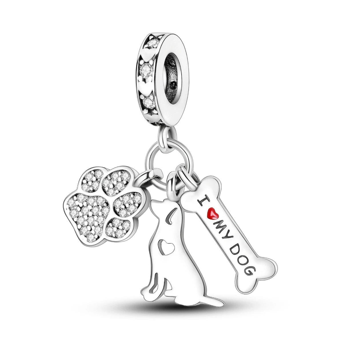 S925 Silver Plated Star Moon Safety Chain Charms Beads Fit Original Bracelet Fine DIY Birthday Jewelry
