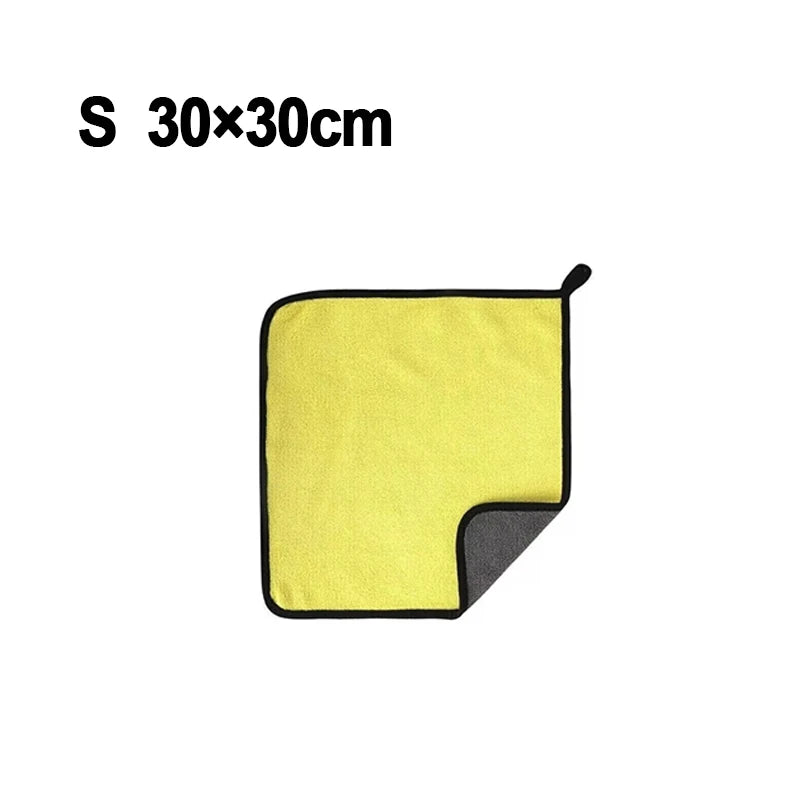 Ultra Soft Car Wash Towel Microfiber Car Care Cloth Car Cleaning Drying Cloth Double Layer Clean Rags Car Washing Towels