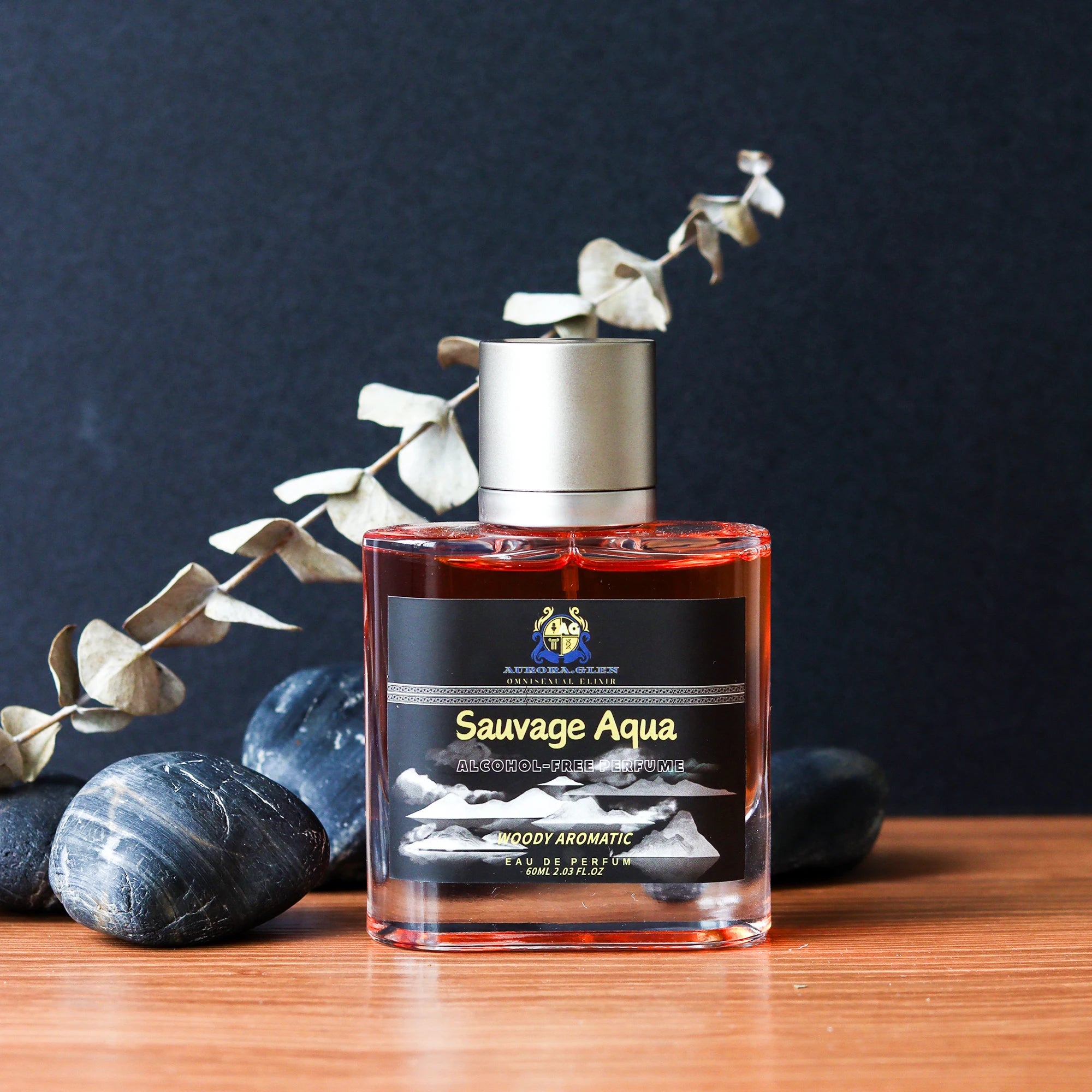 Alcohol-Free Perfume SAUVAGE AQUA Men's Perfume Spicy Woody Fragrance with Black Pepper Bergamot Lavender Patchouli EDP 50ml