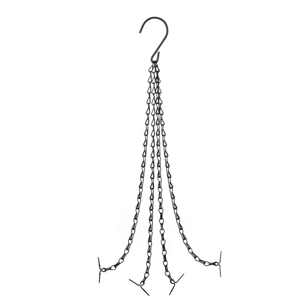 Hanging Basket Chain Flower Pot Hanging Chain Replacement Plant Hangers Flower Pot Bird Feeders Hanging Basket Chain Hang Hooks