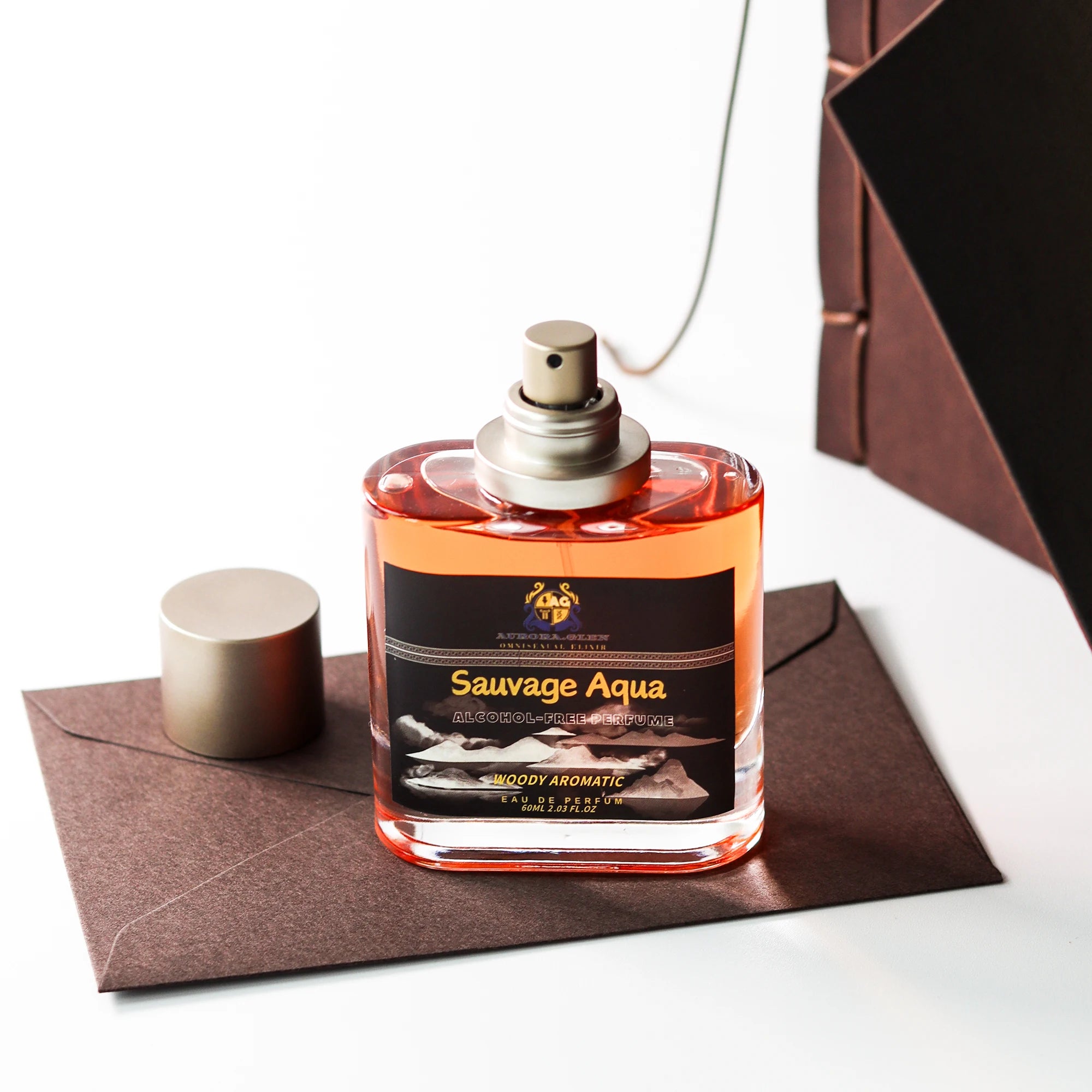 Alcohol-Free Perfume SAUVAGE AQUA Men's Perfume Spicy Woody Fragrance with Black Pepper Bergamot Lavender Patchouli EDP 50ml