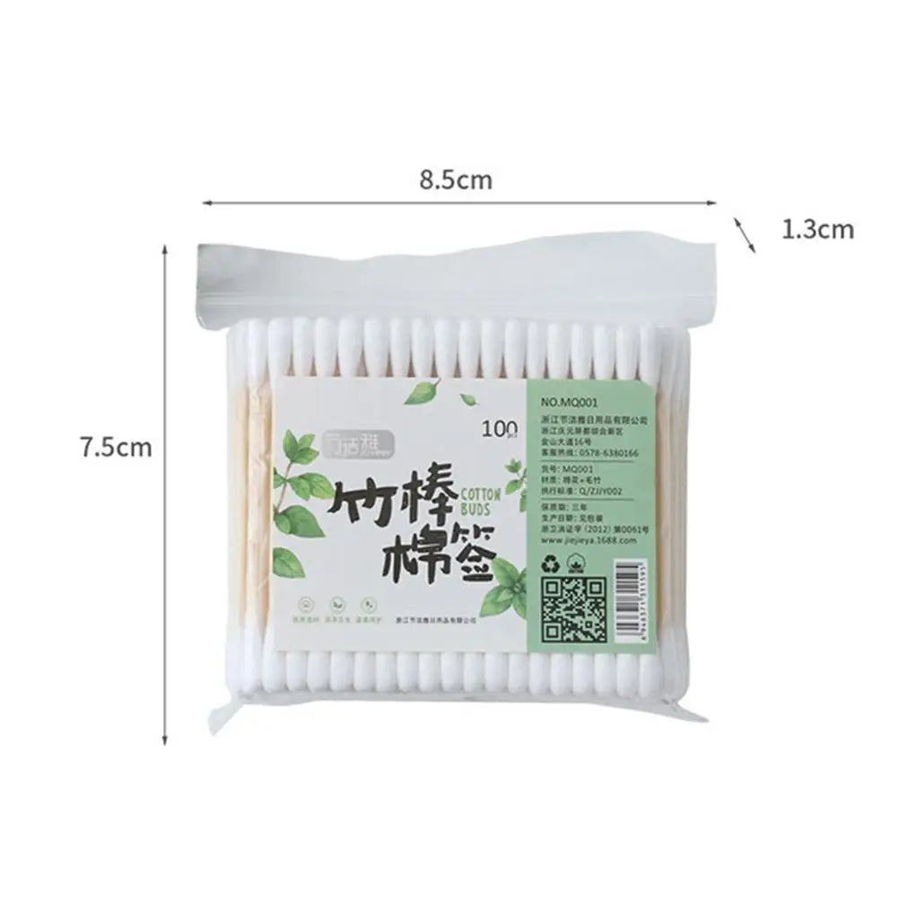 10/100pcs Disposable Cotton Swabs for Beauty Cream Application Makeup Remover Cotton Sticks