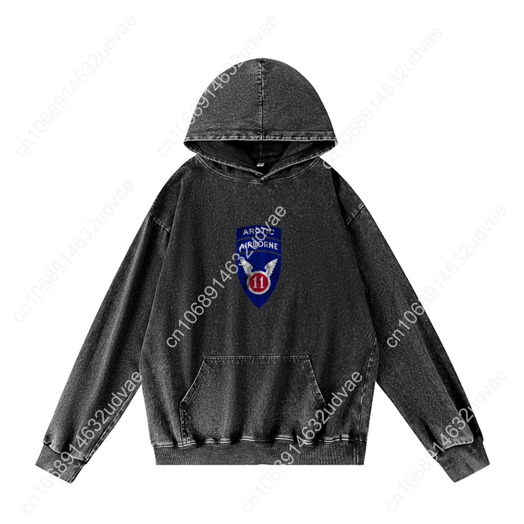 11th Airborne Division Patch Arctic Angels Hoodies Retro Hooded Sweatshirt Man Woman Teenager Vintage Pullover Customized Tops
