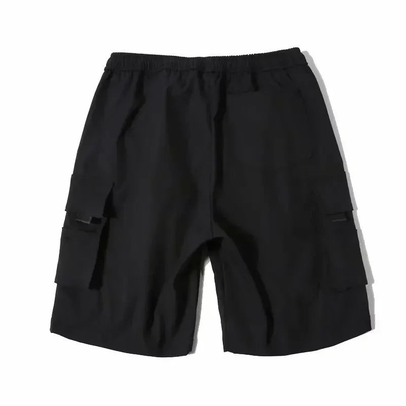 2024 Summer Men's American Style Straight-leg Mid-length Shorts Multi-pocket Breathable Colorful Workwear Casual Shorts