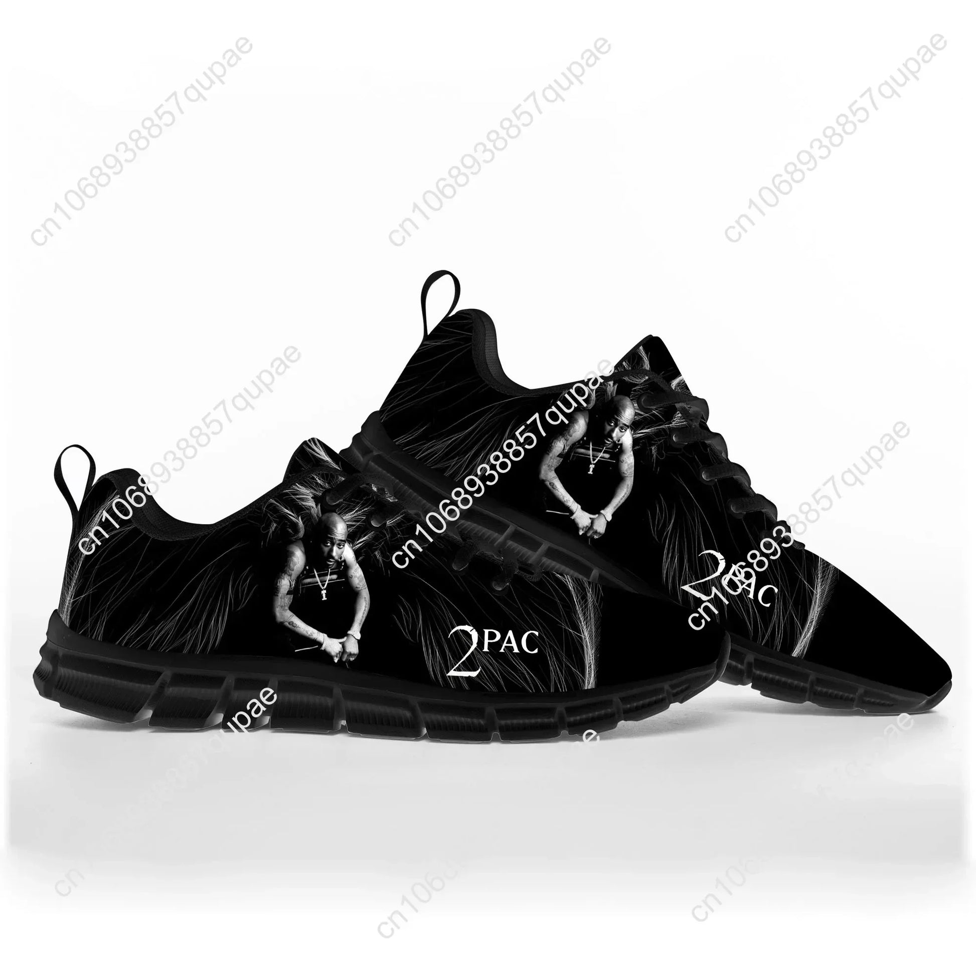 Rap 2Pac Tupac Sports Shoes Mens Womens Teenager Kids Children Sneakers All Eyez on Me Casual Custom High Quality Couple Shoes