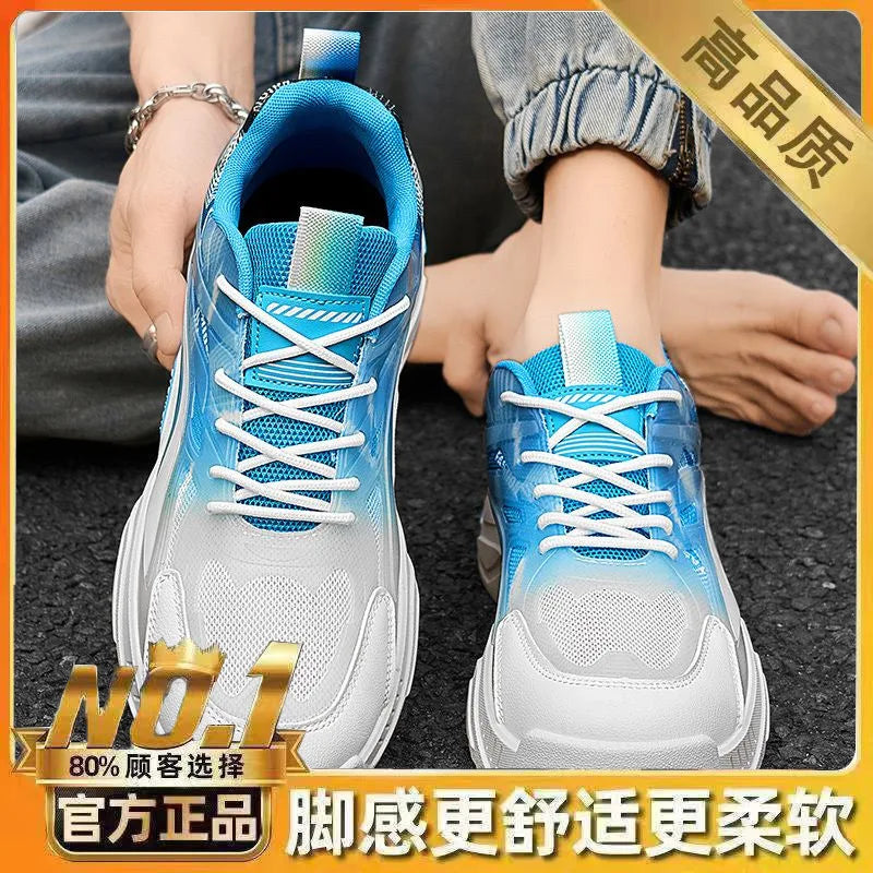 2025Autumn Men's High-top Running ShoesinsDad Sneakers Trendy Shoes Red Basketball Sports Shoes for Men in Their Zodiac Year