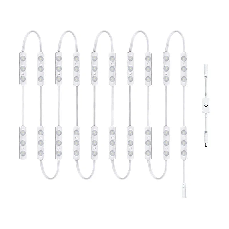 LED mirror filler lights paste touch dimmable filler light decorative light string makeup mirror wall light