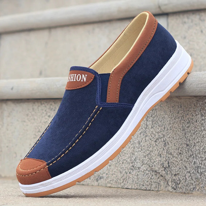 Men's casual board shoes old Beijing cloth shoes breathable comfortable and non slip canvas shoes men's work shoes