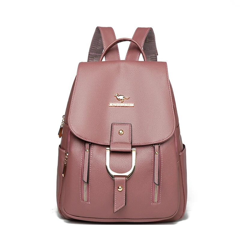 2025 Model High-quality PU Material Women's Backpack, with Multi-functional Design. Suitable for Daily Use.888