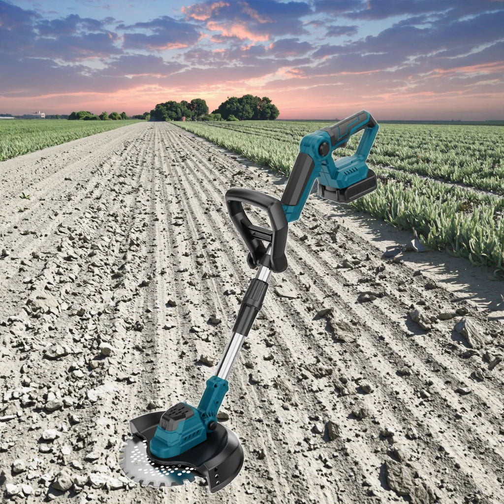 21V Lithium Rechargeable High-Power Brushless Electric Lawn Mower Small Household Weeding Machine Self Propelled Field Cutter