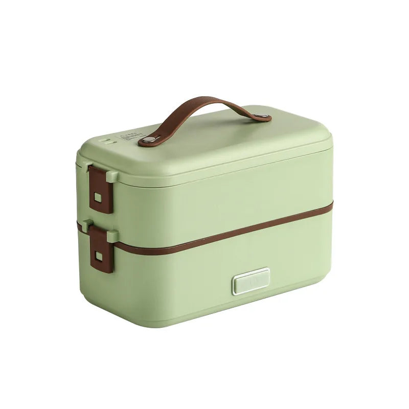 Hot Selling Stainless Steel Portable Electric Heating Lunch Box With Auto Warming Function for Office Travel and Camping Use