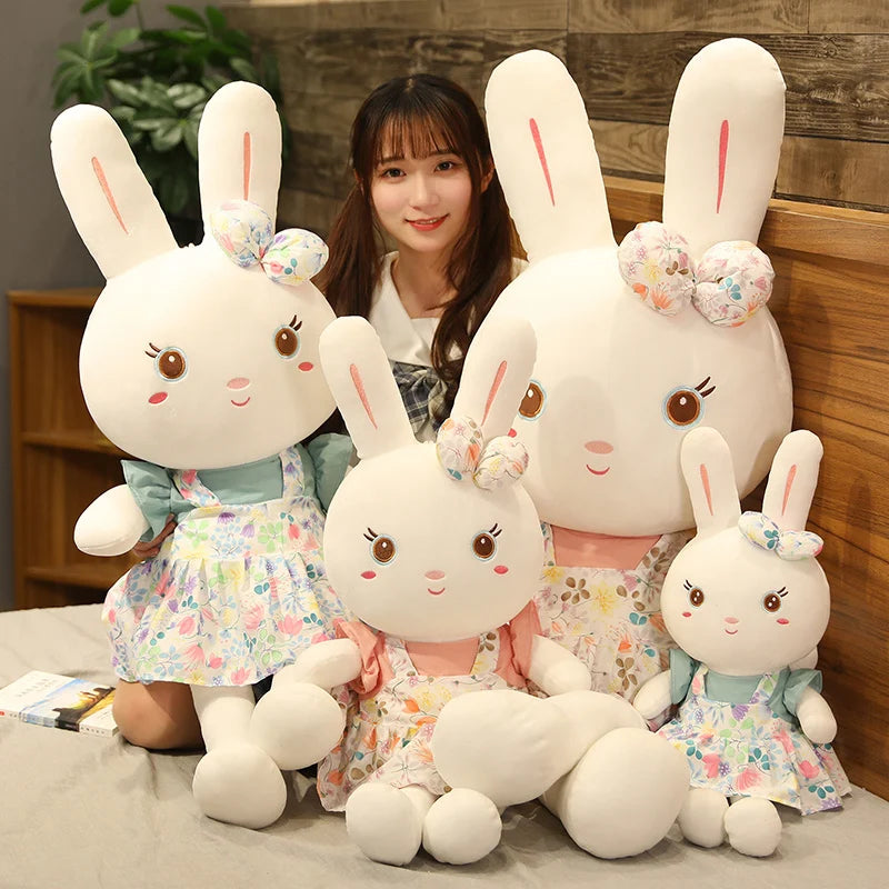 Super Soft 60cm/80cm/100CM Cute Plush Toy Rabbit Doll Baby Gift Soft Kawaii Stuffed Plush Bunny Christmas Gift Girl