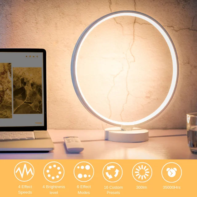 Fast Delivery 24Hrs Shipping  Modern Design 42 Colorful Changing Modes  RGBW LED Table Lamp