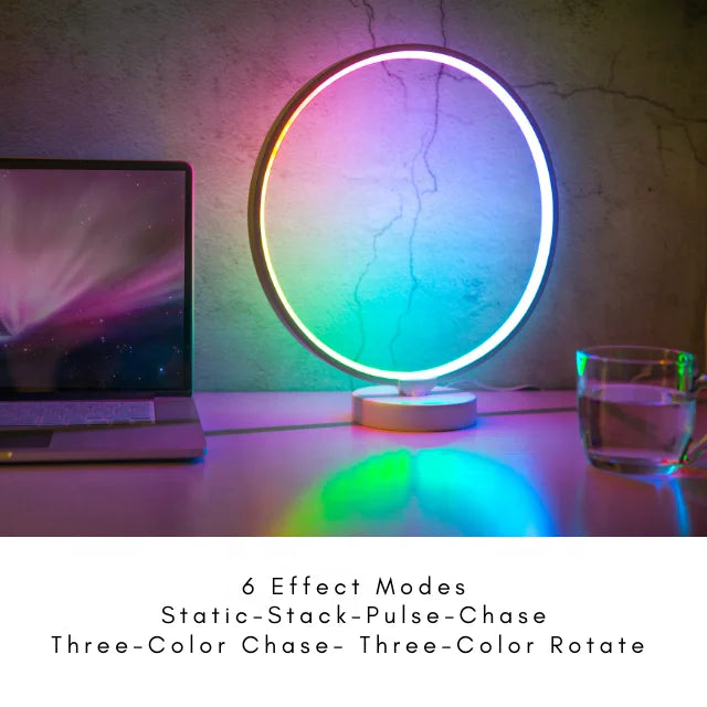 Fast Delivery 24Hrs Shipping  Modern Design 42 Colorful Changing Modes  RGBW LED Table Lamp