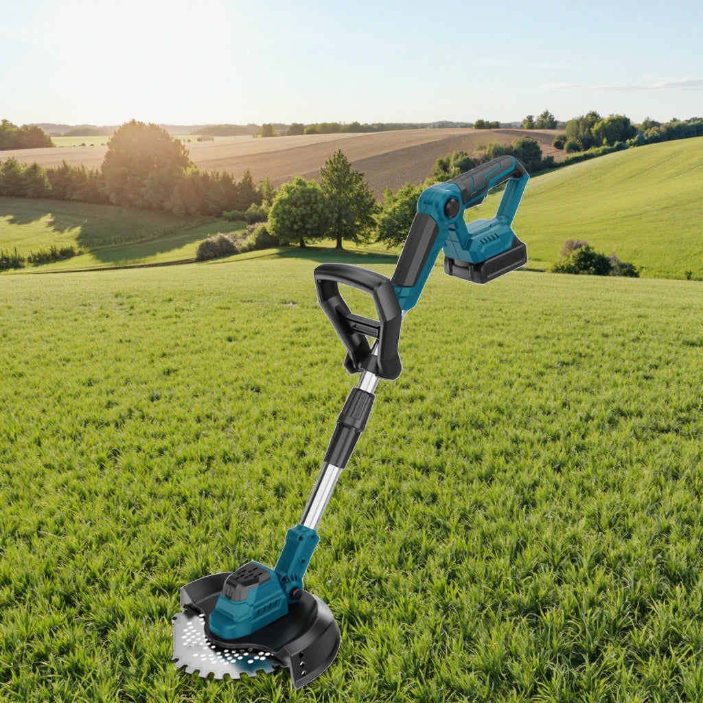 21V Lithium Rechargeable High-Power Brushless Electric Lawn Mower Small Household Weeding Machine Self Propelled Field Cutter