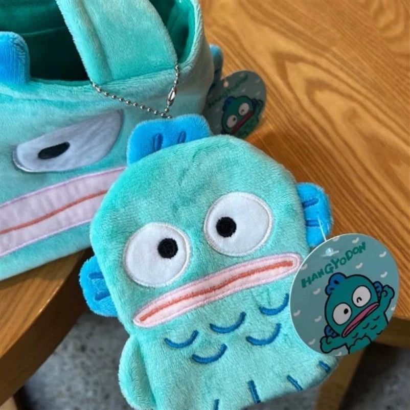 Ugly Fish Handton Bag Shoulder Bag Coin Purse Japanese Style Cute Fish Strange Stuffed Toy Cosmetics Bag Ugly and Cute