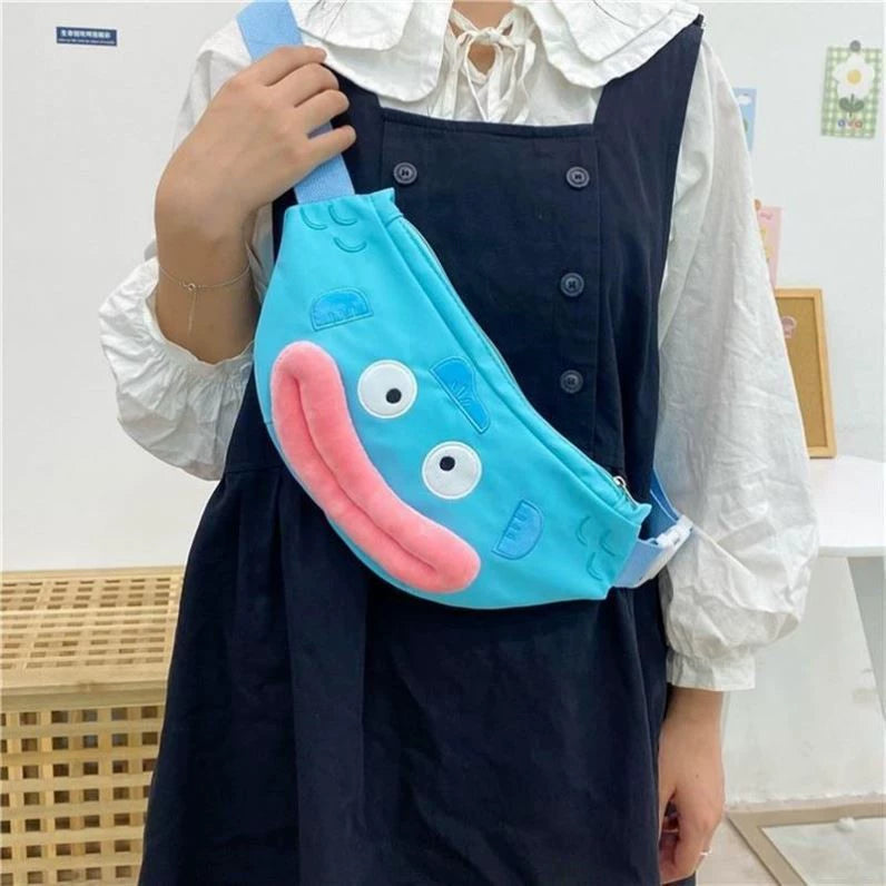 Ugly Fish Handton Bag Shoulder Bag Coin Purse Japanese Style Cute Fish Strange Stuffed Toy Cosmetics Bag Ugly and Cute