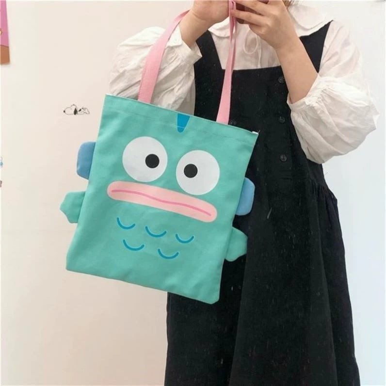 Ugly Fish Handton Bag Shoulder Bag Coin Purse Japanese Style Cute Fish Strange Stuffed Toy Cosmetics Bag Ugly and Cute