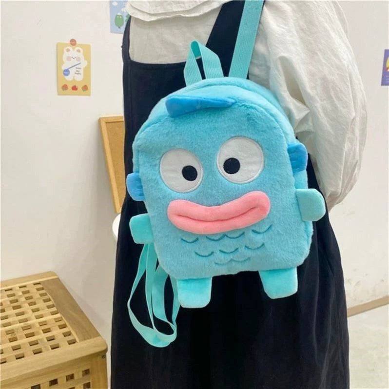 Ugly Fish Handton Bag Shoulder Bag Coin Purse Japanese Style Cute Fish Strange Stuffed Toy Cosmetics Bag Ugly and Cute