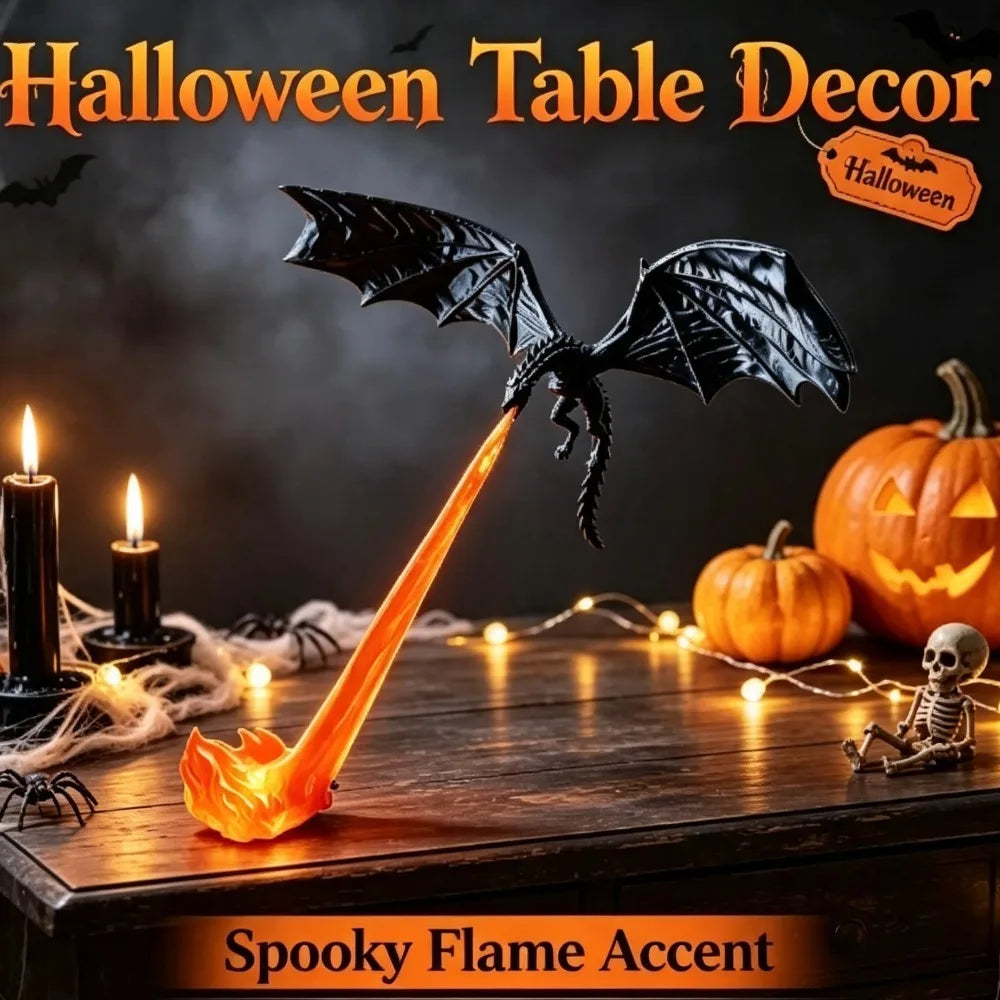 Creative 3D Dragon Flame Bookend Decor Ornament Unique Book Corner Shelf Statue for Home Office Desktop Tabletop Decoration