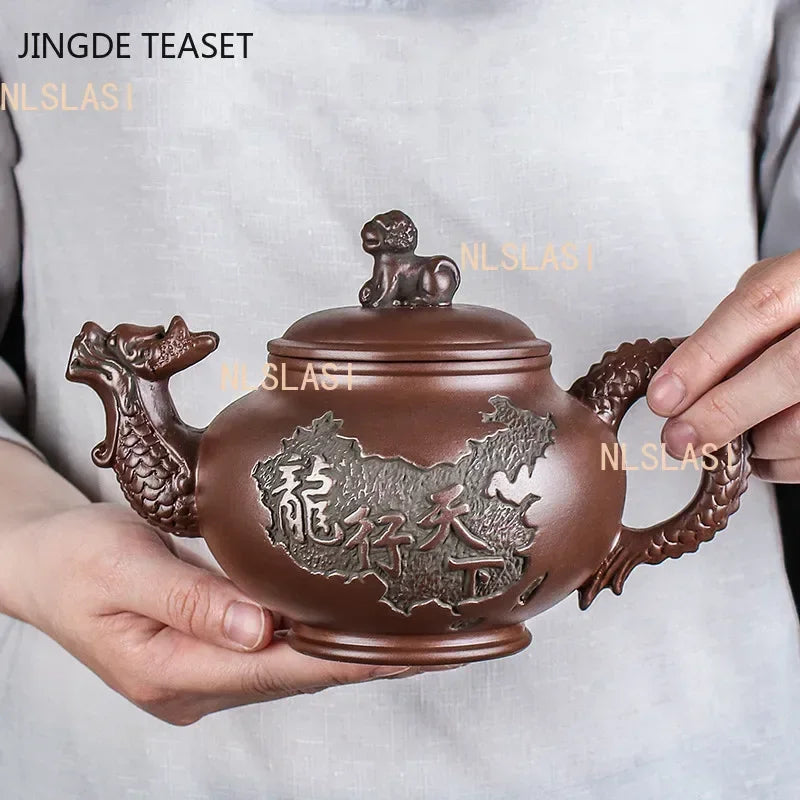 Large capacity Yixing Purple Clay Teapots Handmade Teacup Authentic Tea ceremony kettle Zisha Teaware Accessories Drinkware