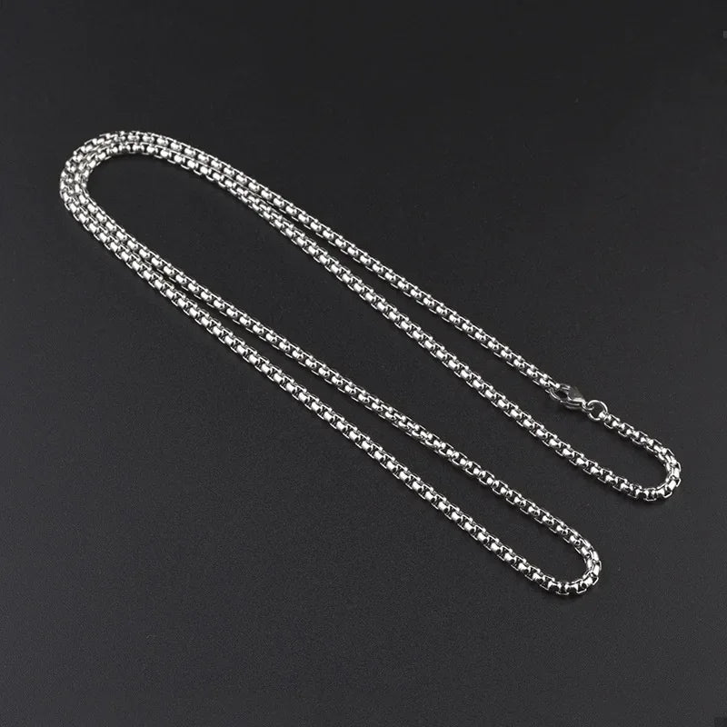 Rotatable Bear Doll Pendant Stainless Steel Necklace Men and Women Hip-hop Personality Simple Cartoon Sweater Chain Wholesale