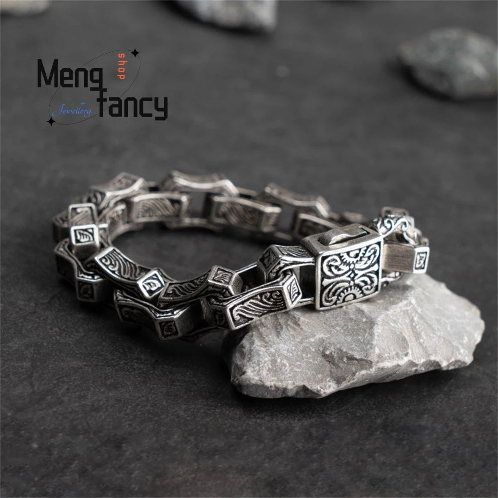 Men's Bracelets Are Powerful Retro Individualistic Hip - hop And Punk Handicraft Best Selling Fashion Jewelry Exquisite Elegant