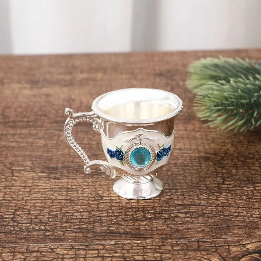 Creative with Handle Goblet Metal European-style Drinkware White Wine Cup