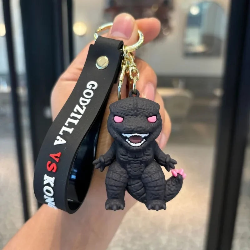 2024 New King Kong Vs. Godzilla Keychain Doll Pendant Car Bag Keychain Pendant Children’s Birthday Gift Christmas Gift