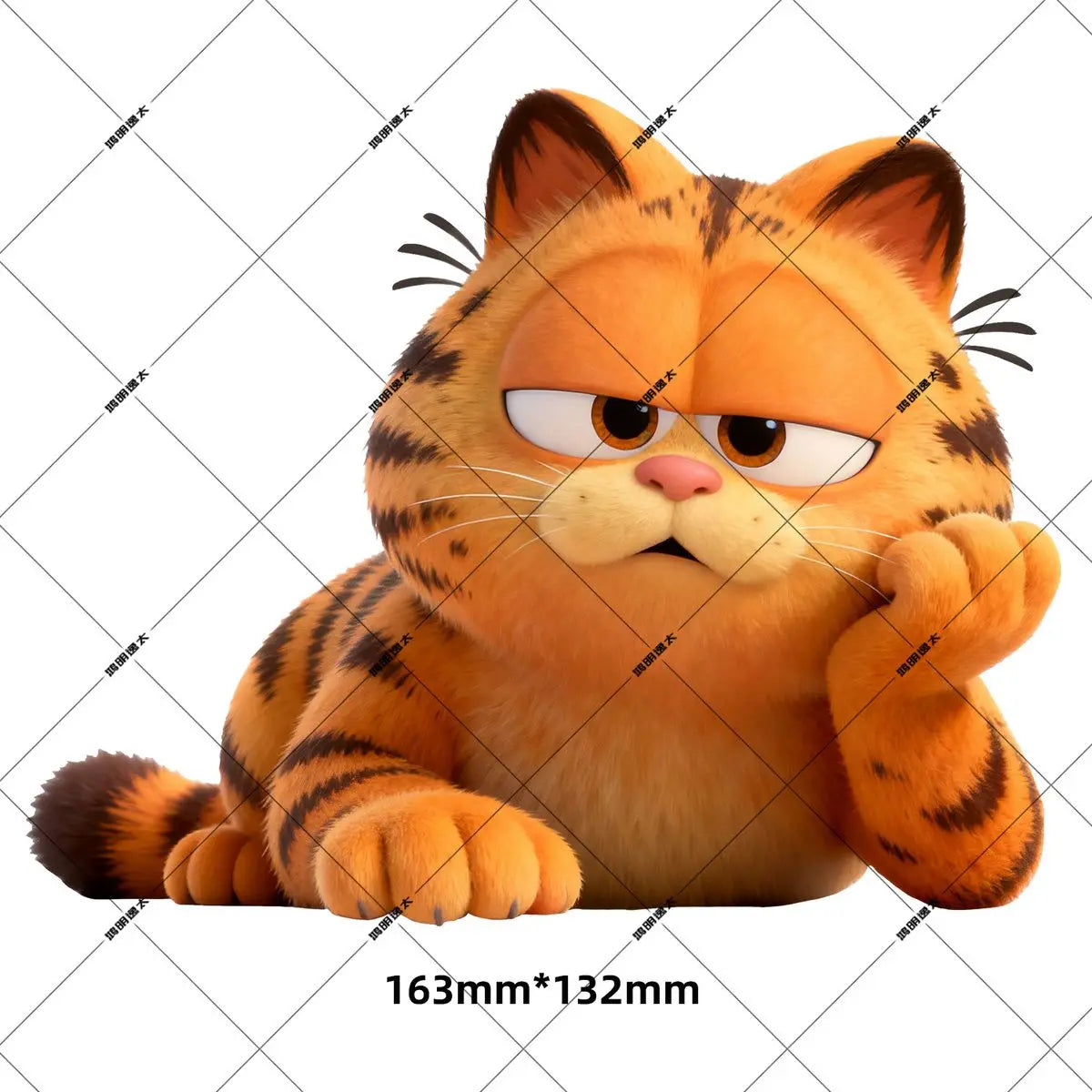 Cute Garfield Cartoon Vinyl Stickers Waterproof Electric Motorcycle Body Decals Anime Character Scratch Cover Sticker for E-Bike