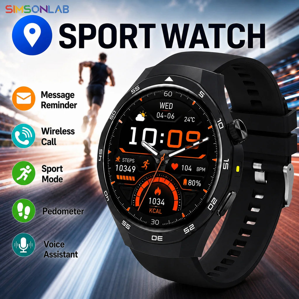 2026 New Smartwatch for Men Women Fitness Tracker Sleep Monitor Outdoor Sport Touch Screen Health Tracker for iOS Android Phones