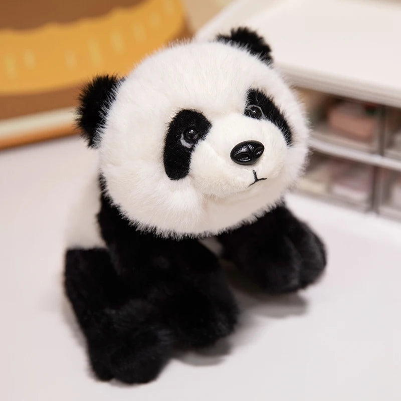 30/40/55CM Lying Panda Plush Toys Cartoon Animal Giant Panda Stuffed Soft Doll Pillow For Christmas Gifts