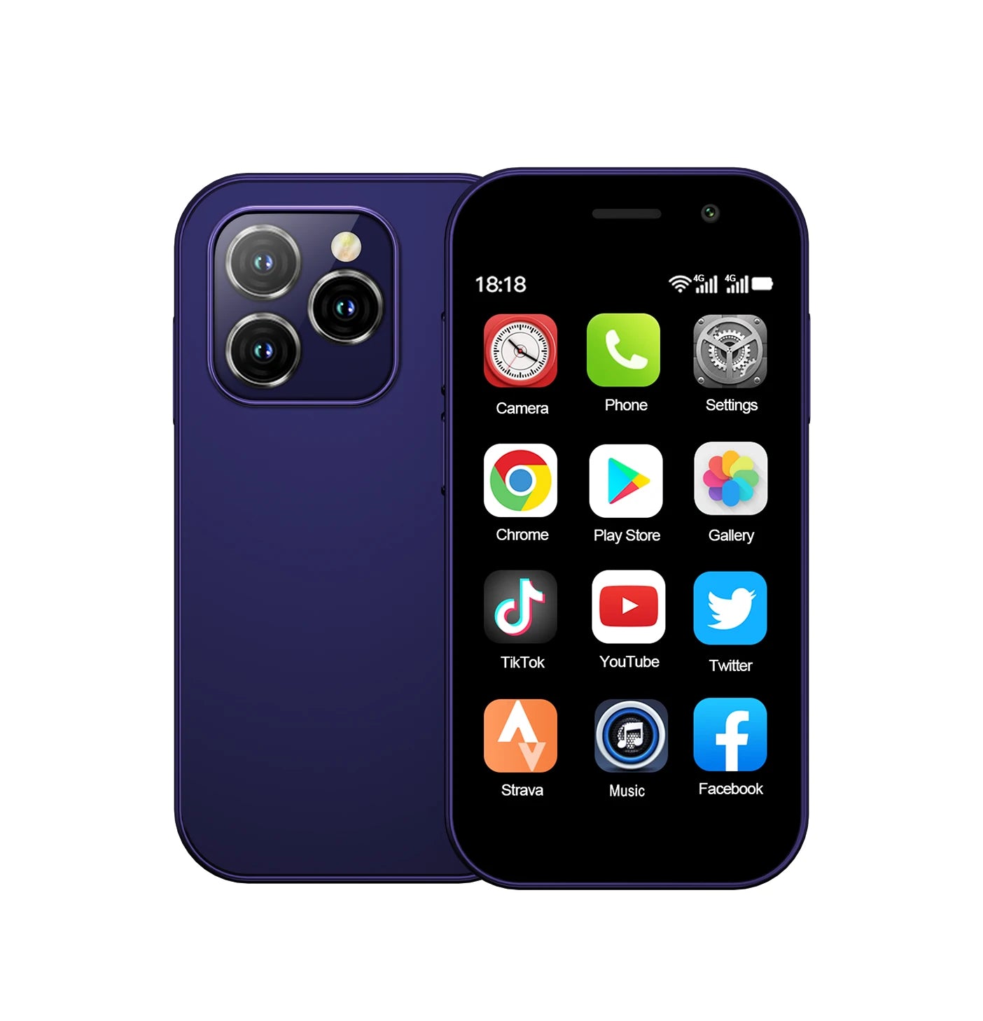 2025 New SERVO KING8000 Mini Smartphone Android 4G LTE Global GPS 3" Display 5MP Camera WIFI Small Mobile Phones 2000mAh Battery