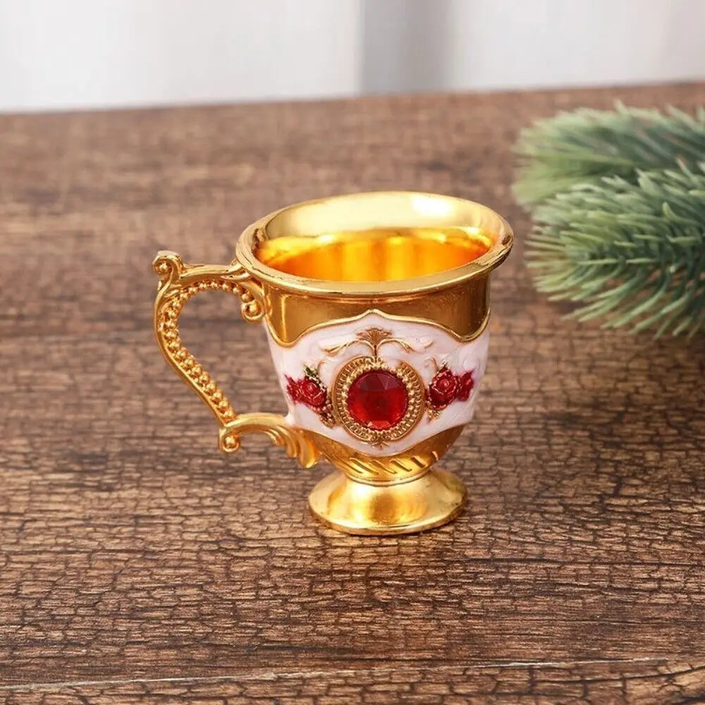 Creative with Handle Goblet Metal European-style Drinkware White Wine Cup