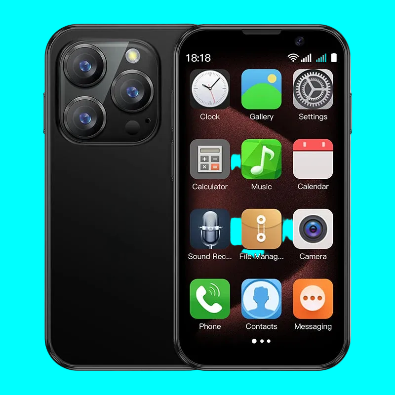 SOYES XS18 Pro 3.0" Mini Smartphone 2GB RAM 16GB ROM Facial Recognition Android9.0 Dual SIM Standby 1000mAh 3G Network Phone