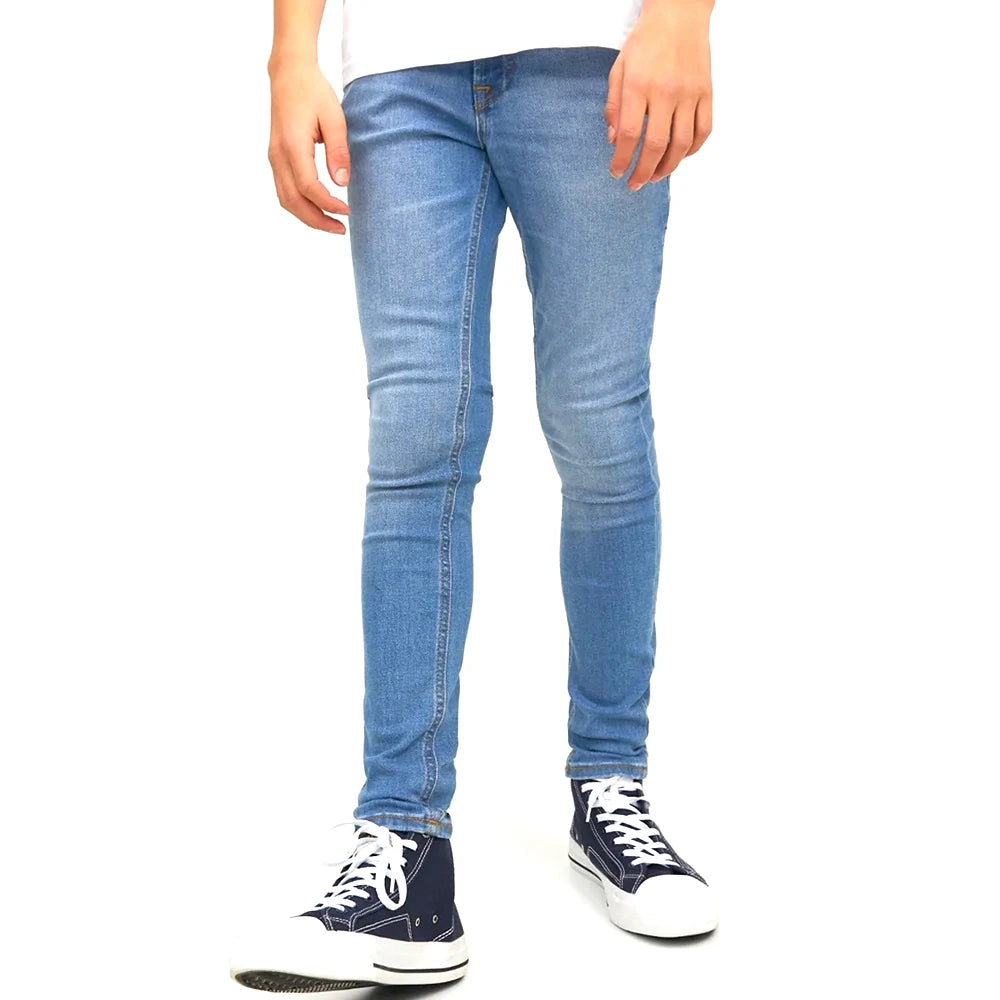 Mens Mid Waist Straight Knitted Distressed Denim Jeans Regular Fit Casual Midweight 100% Cotton High Quality Wholesale Supply