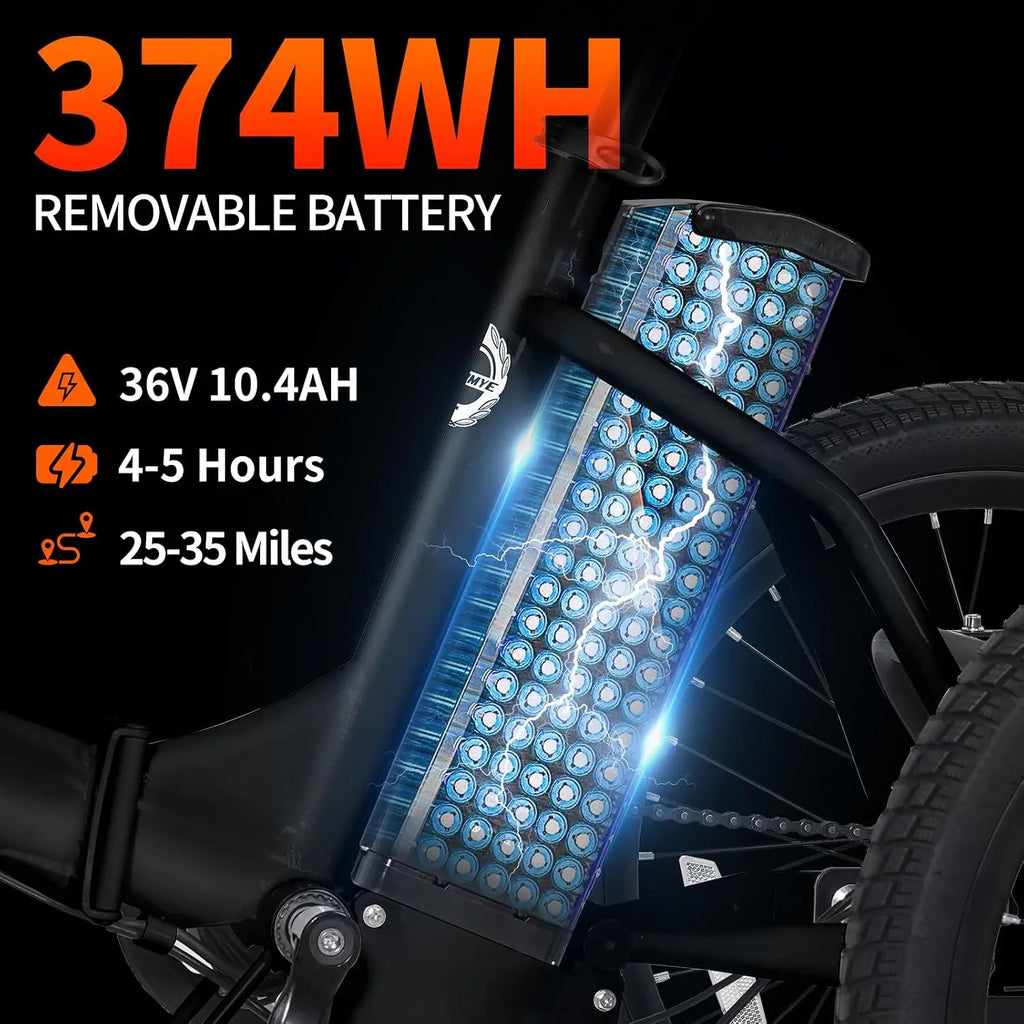 Electric Tricycle 18x3.0 Fat Tire Folding 3 Wheel Step-Thru Ebike 468WH Battery Basket, Customized