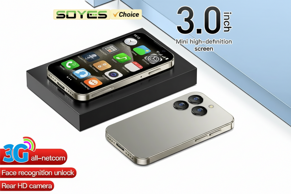SOYES XS18 Pro 3.0" Mini Smartphone 2GB RAM 16GB ROM Facial Recognition Android9.0 Dual SIM Standby 1000mAh 3G Network Phone