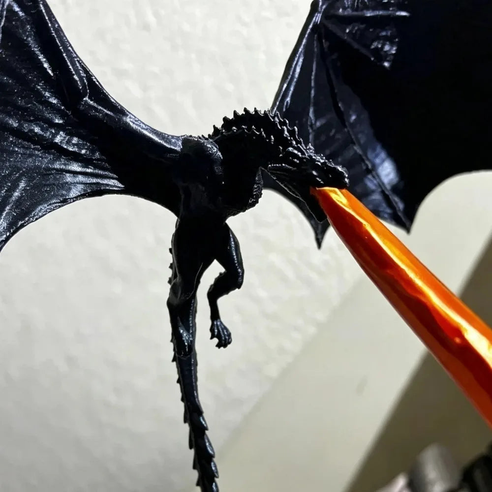 Creative 3D Dragon Flame Bookend Decor Ornament Unique Book Corner Shelf Statue for Home Office Desktop Tabletop Decoration