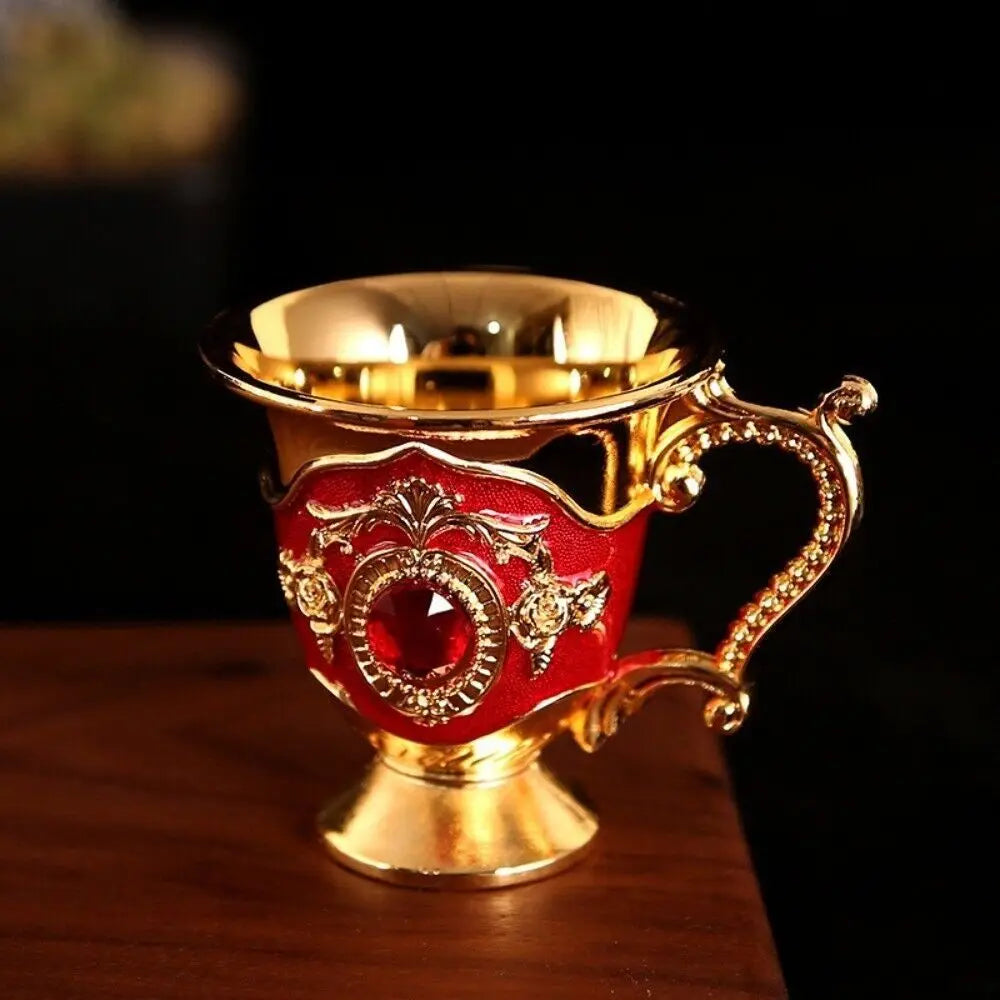 Creative with Handle Goblet Metal European-style Drinkware White Wine Cup