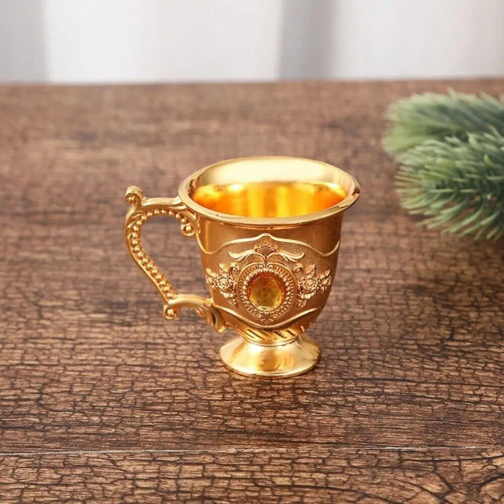 Creative with Handle Goblet Metal European-style Drinkware White Wine Cup