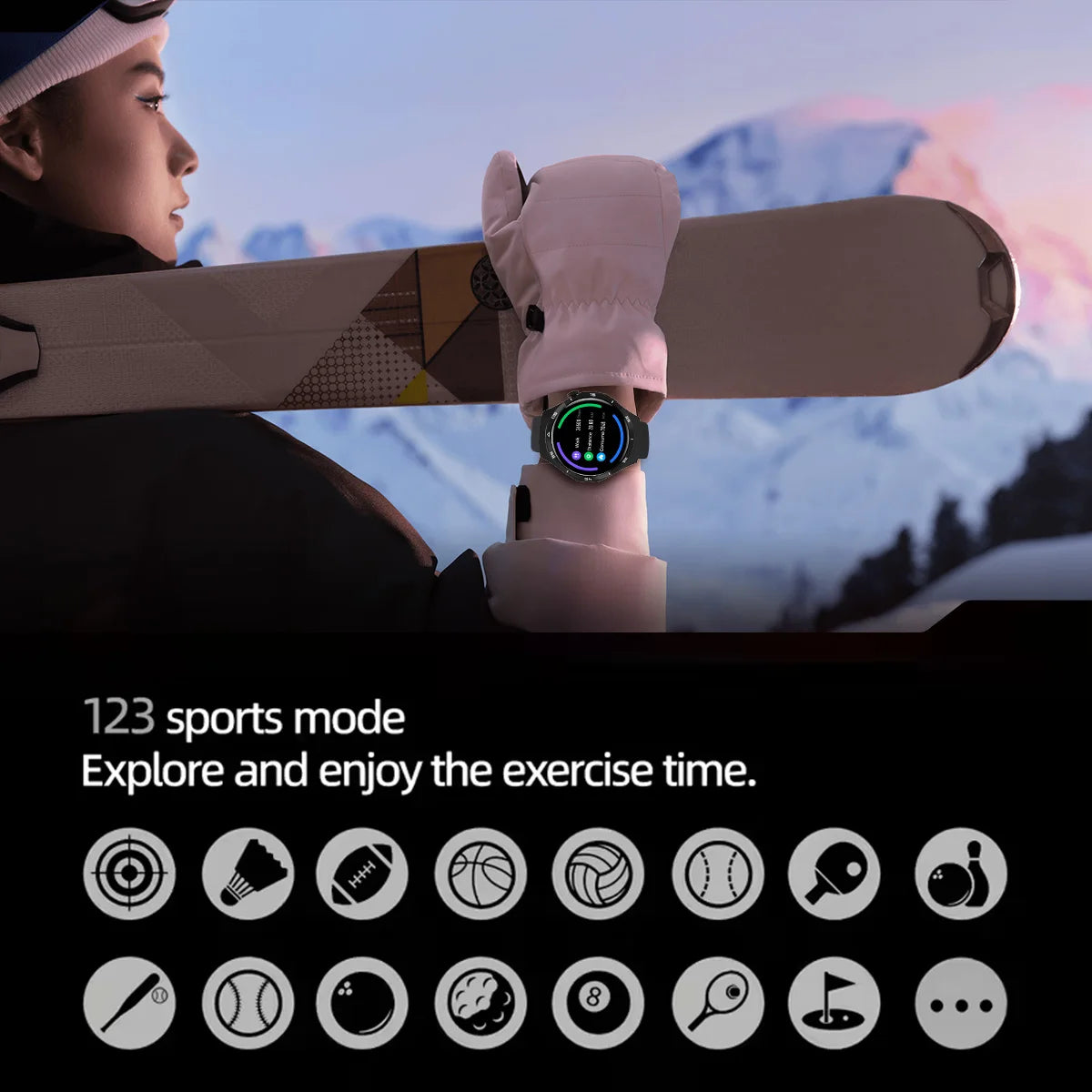 2026 New Smartwatch for Men Women Fitness Tracker Sleep Monitor Outdoor Sport Touch Screen Health Tracker for iOS Android Phones