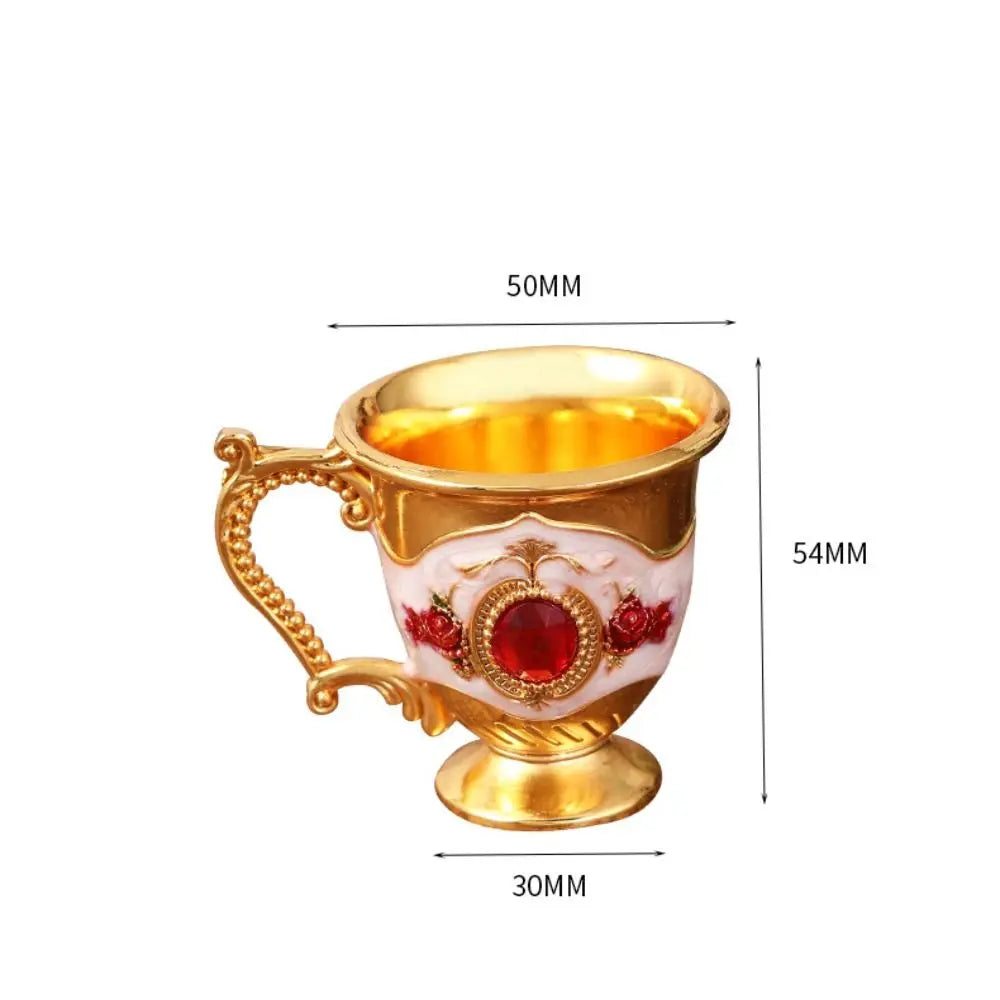 Creative with Handle Goblet Metal European-style Drinkware White Wine Cup