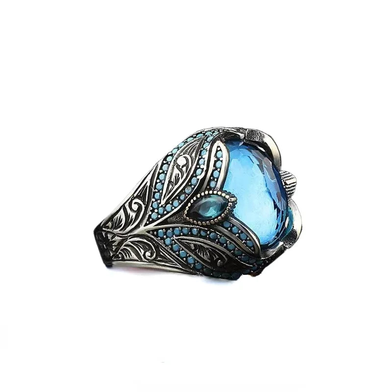 New Men's Ring Personalised Wrap Wrapped Around Simple Retro Style Punk European and American Classic Trend Party