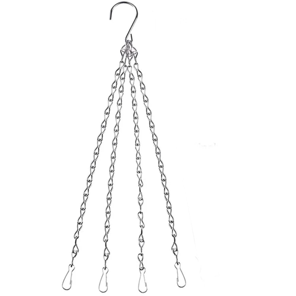 Hanging Basket Chain Flower Pot Hanging Chain Replacement Plant Hangers Flower Pot Bird Feeders Hanging Basket Chain Hang Hooks
