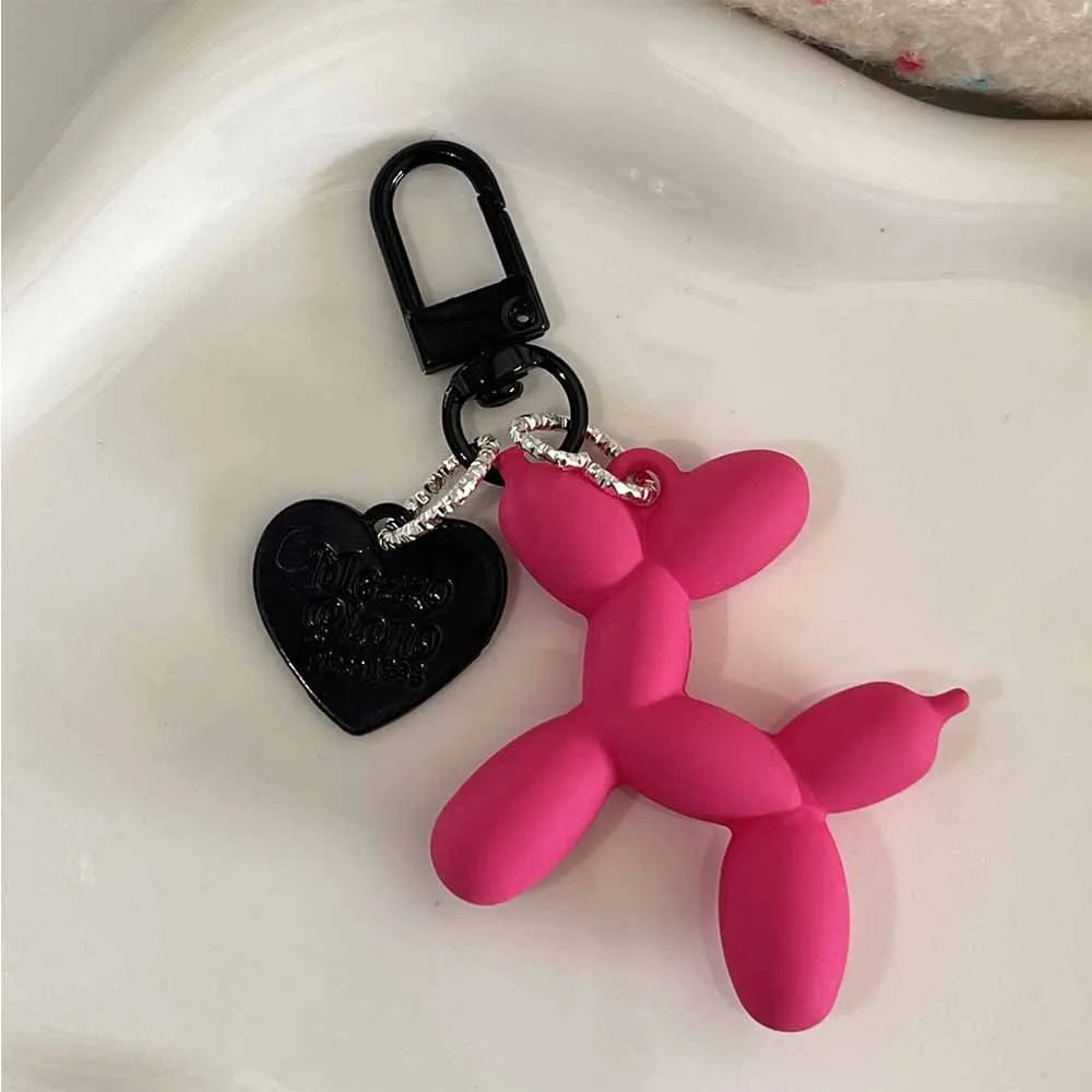 Fashion Keychain Punk Y2K Balloon Dog Keychains For Handbag Backpack Pendant Girl's Car Key Ring Key Chain Accessories
