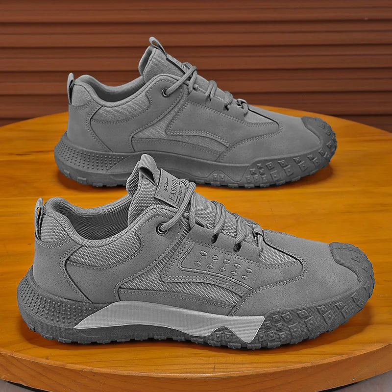 Men's shoes summer new breathable labor protection shoes men's anti-slip wear site work sports leisure hiking shoes