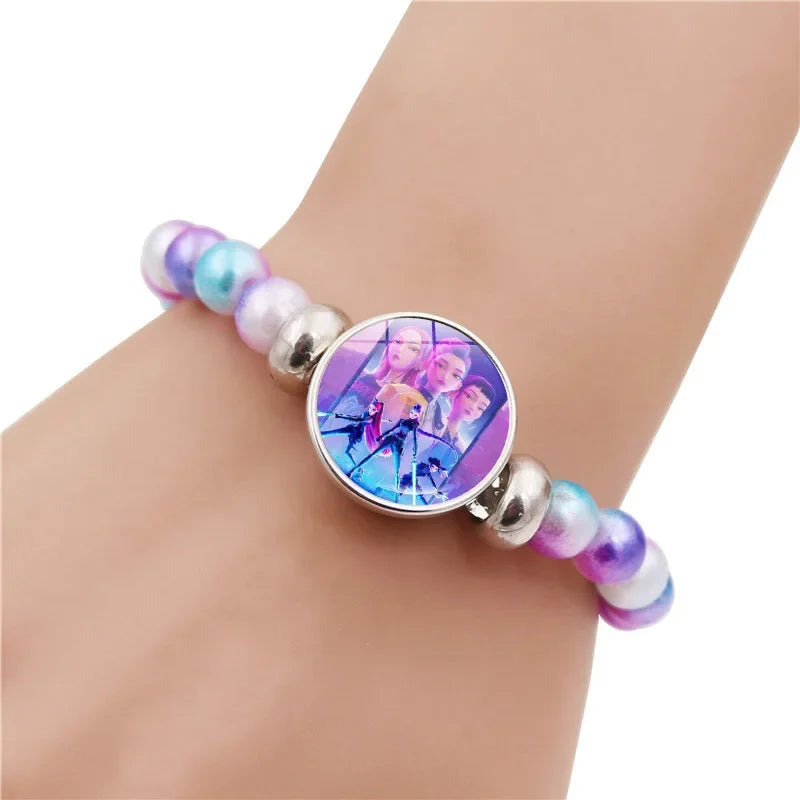 Fashionable Beaded Bracelet for Girls,Cartoon Figure,Jewelry Accessories, Kids Christmas Gift Toys